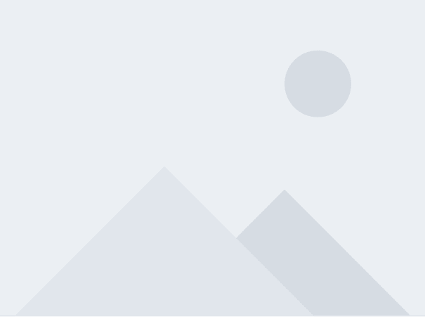 Stock placeholder image with grayscale geometrical mountain landscape